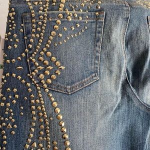 Michael Kors Jean Gold stud Embellished Size 8